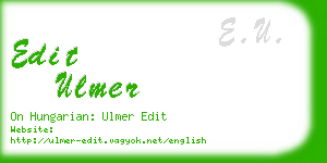 edit ulmer business card